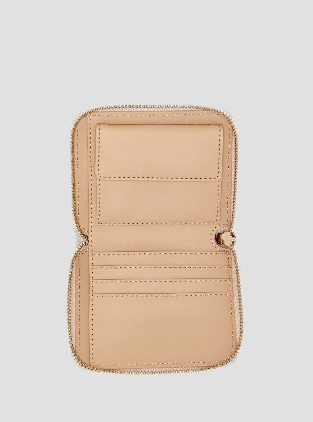 GUESS Womens Brown Logo Laurel Small Zip Around Wallet SG7459137 Inside View