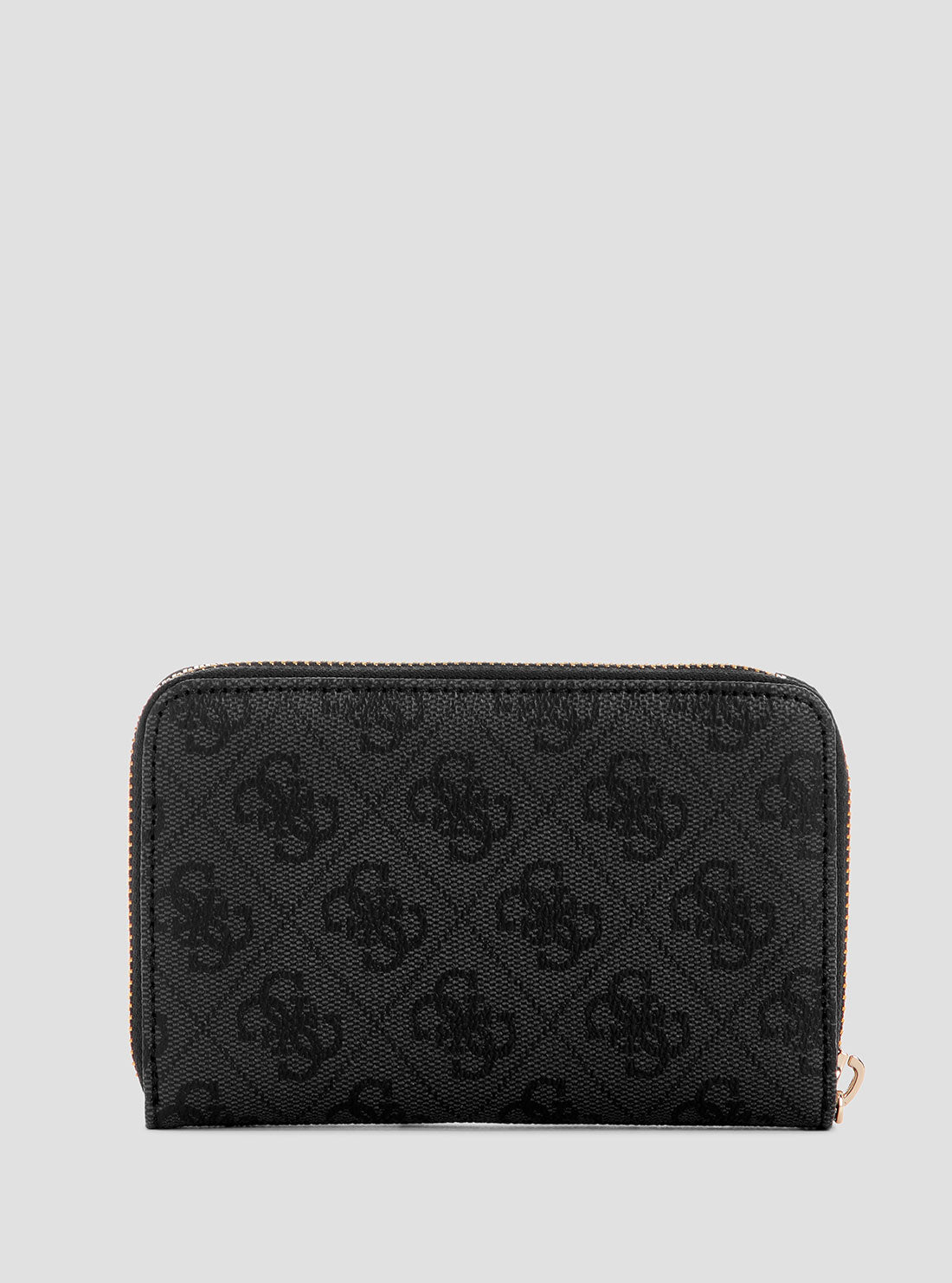 GUESS Womens Black Logo Laurel Medium Zip Around Wallet SG7459140  Back View