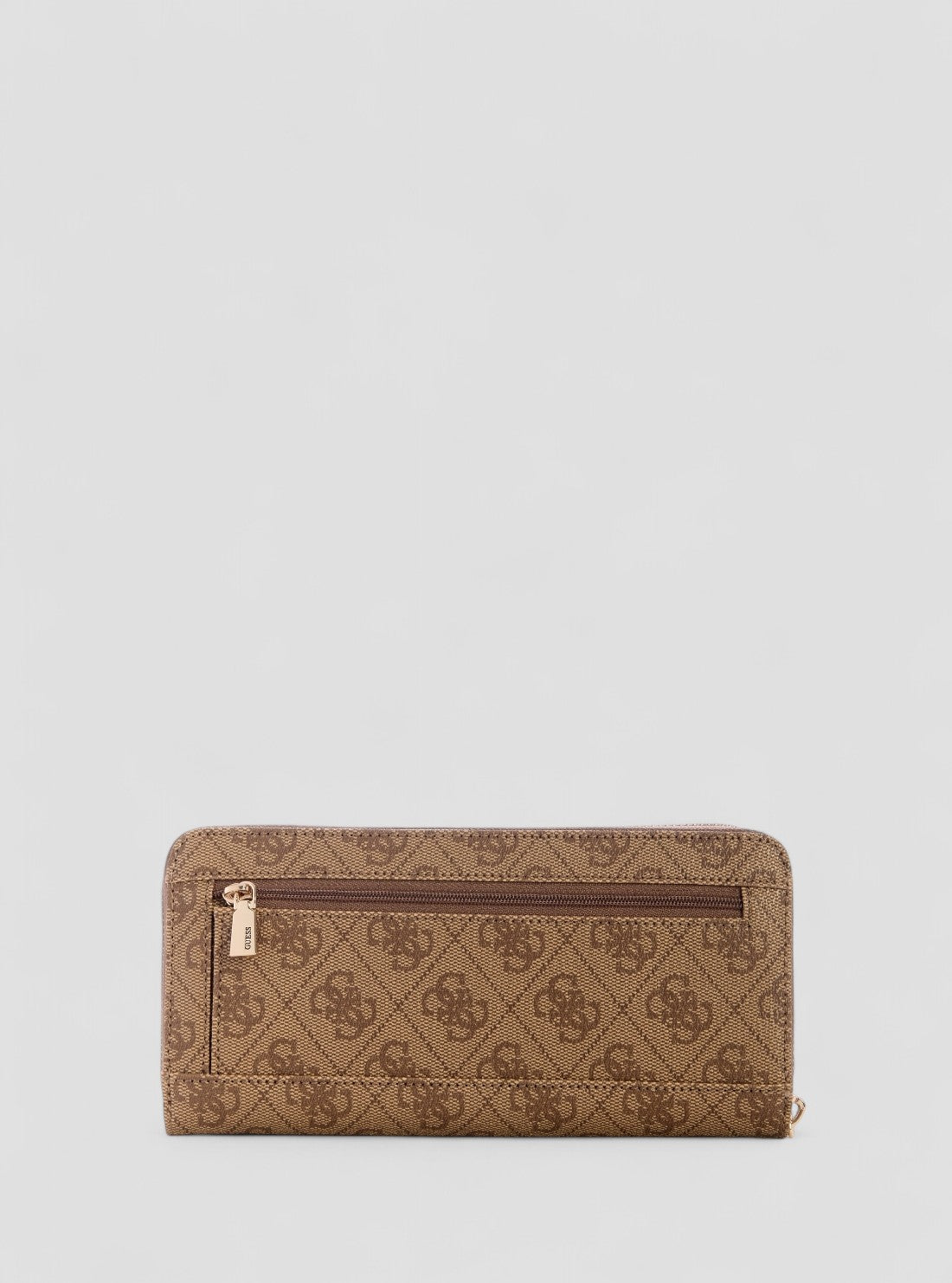 GUESS Womens Brown Logo Laurel Large Zip Around Wallet SG7459146 Back View