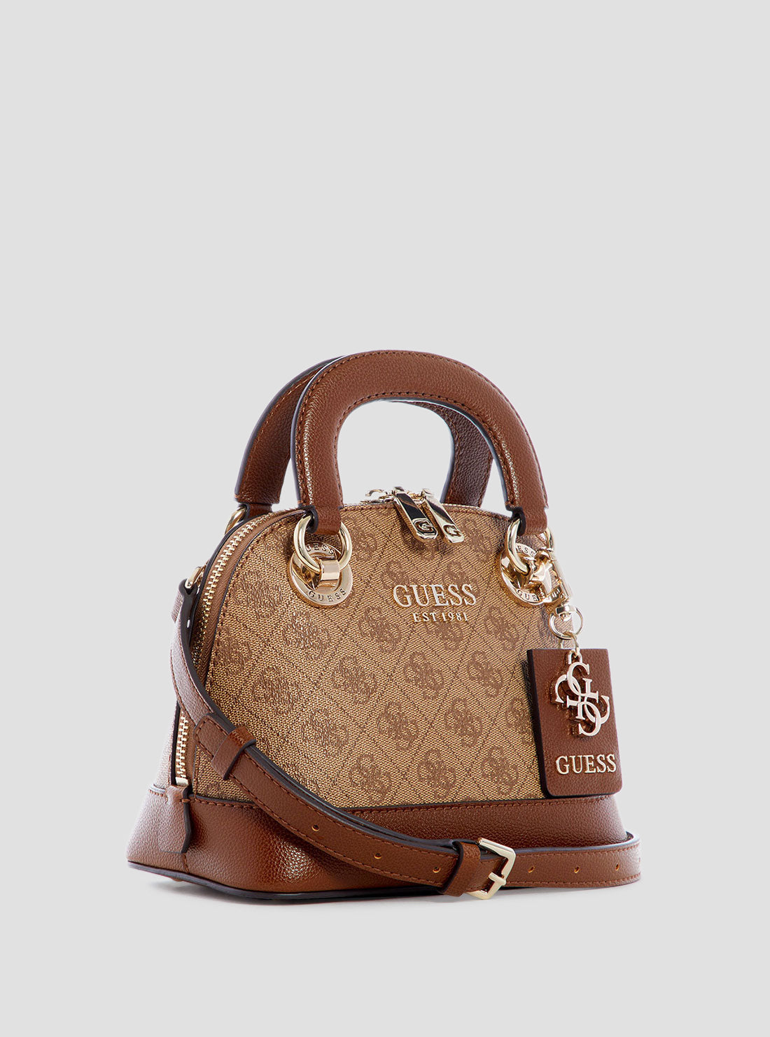 Brown Cathleen Small Dome Satchel
