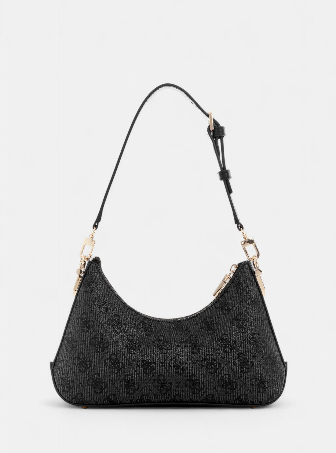 GUESS Womens Black Logo Dea Top Zip Shoulder Bag SG799372 Back View