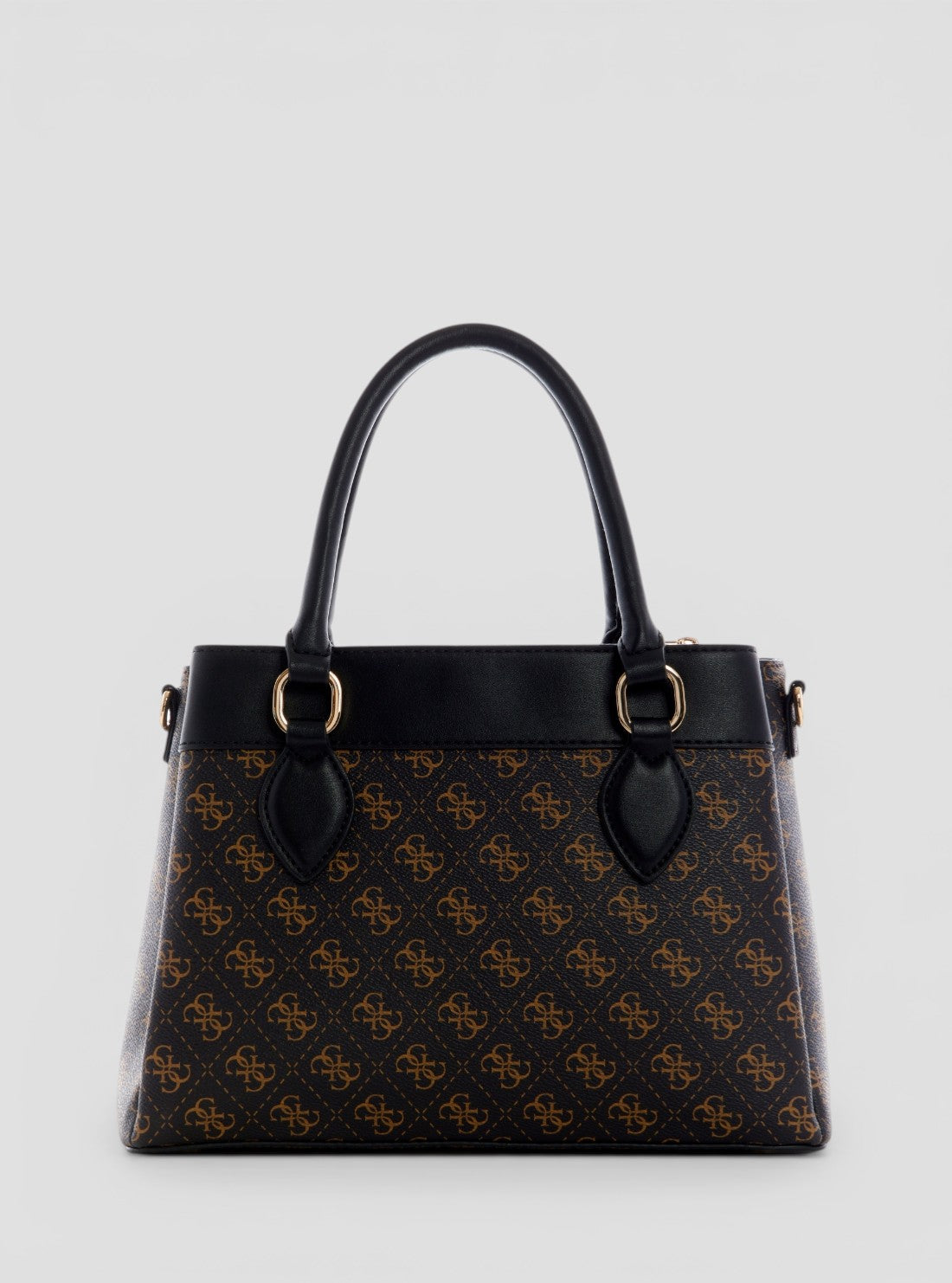 GUESS Womens Brown Multi Kasinta III Compartment Satchel Bag SG840506 Back View