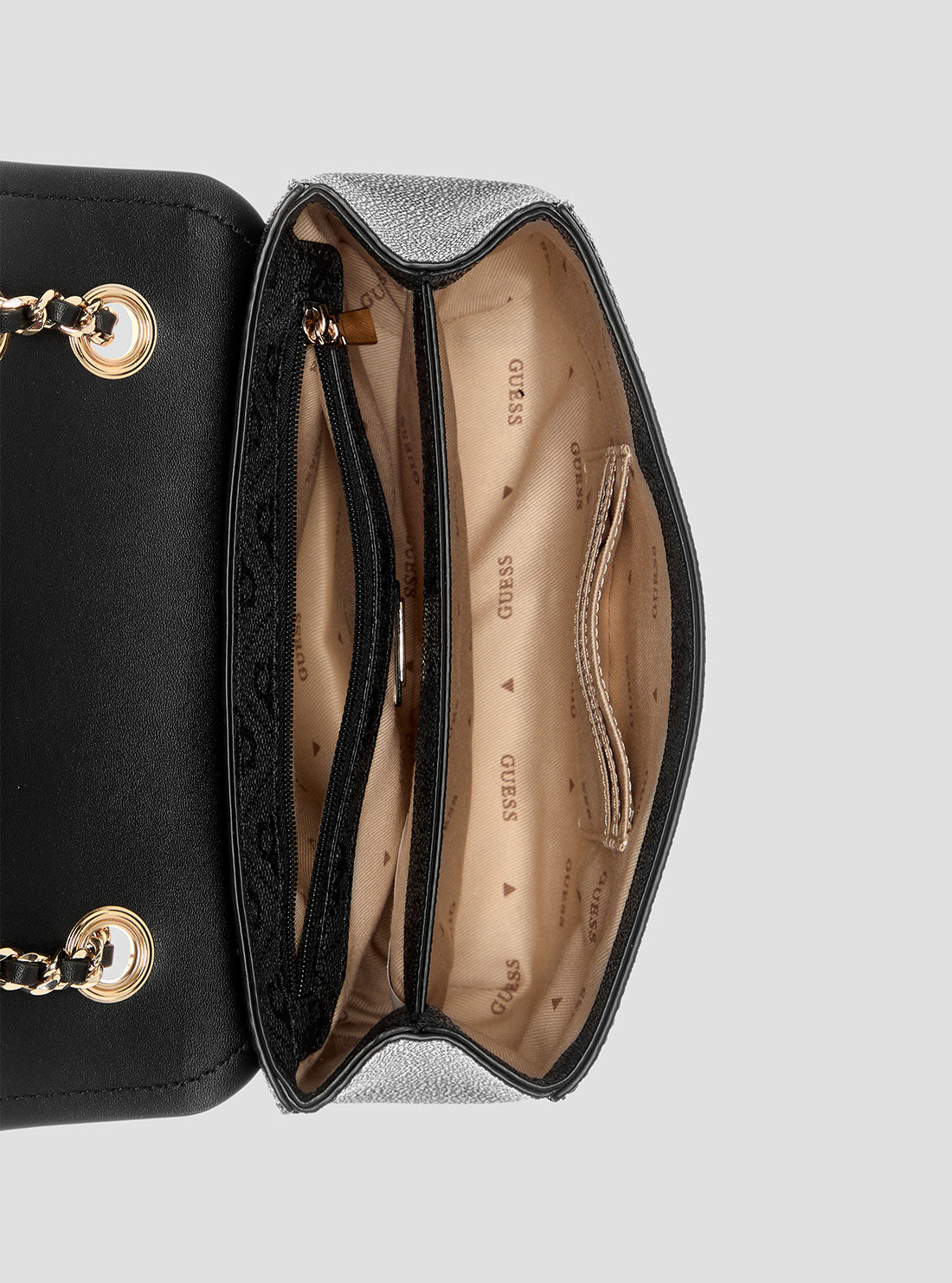 Black Logo Izzy Crossbody Bag