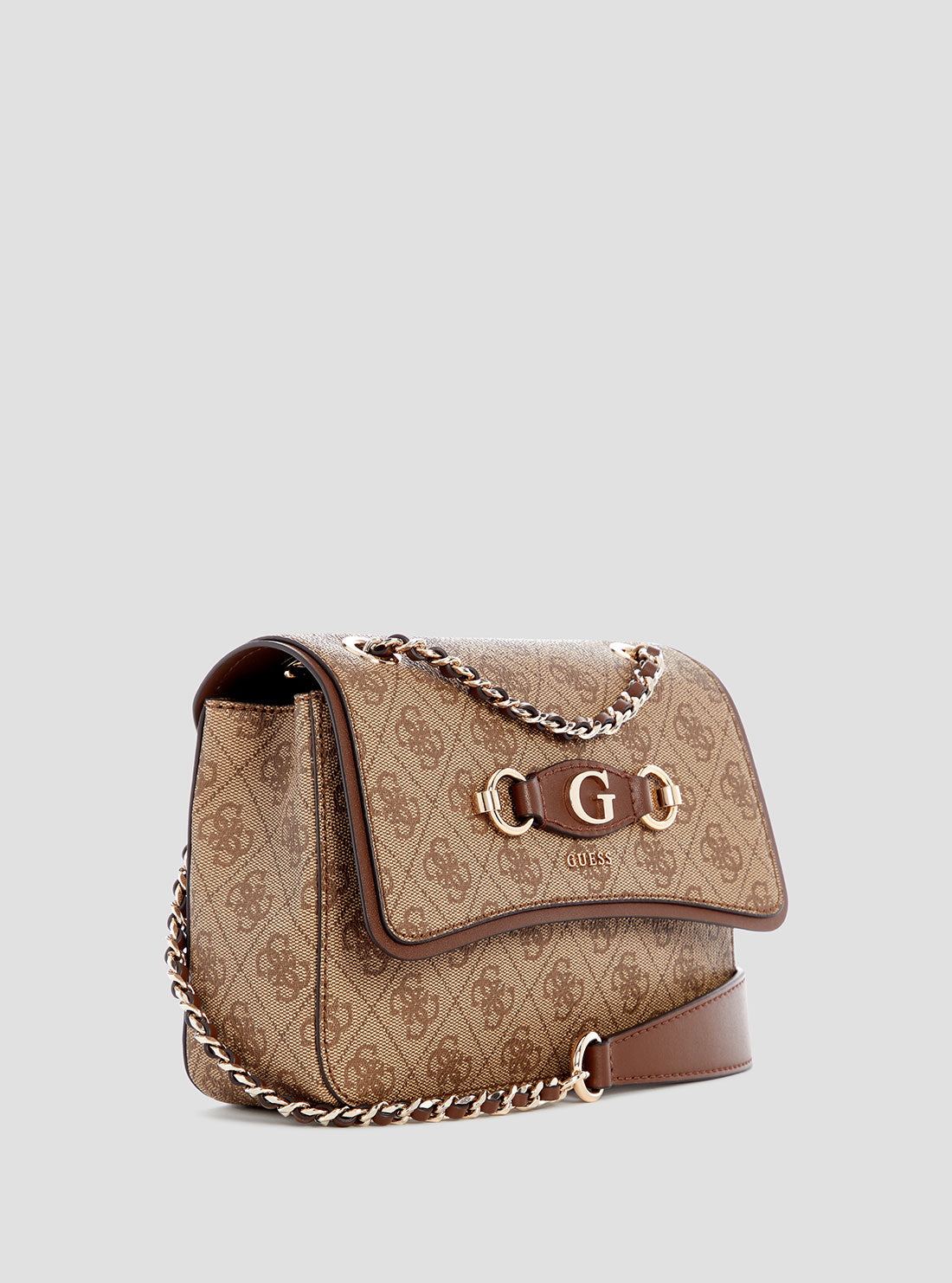 Brown Logo Izzy Crossbody Bag