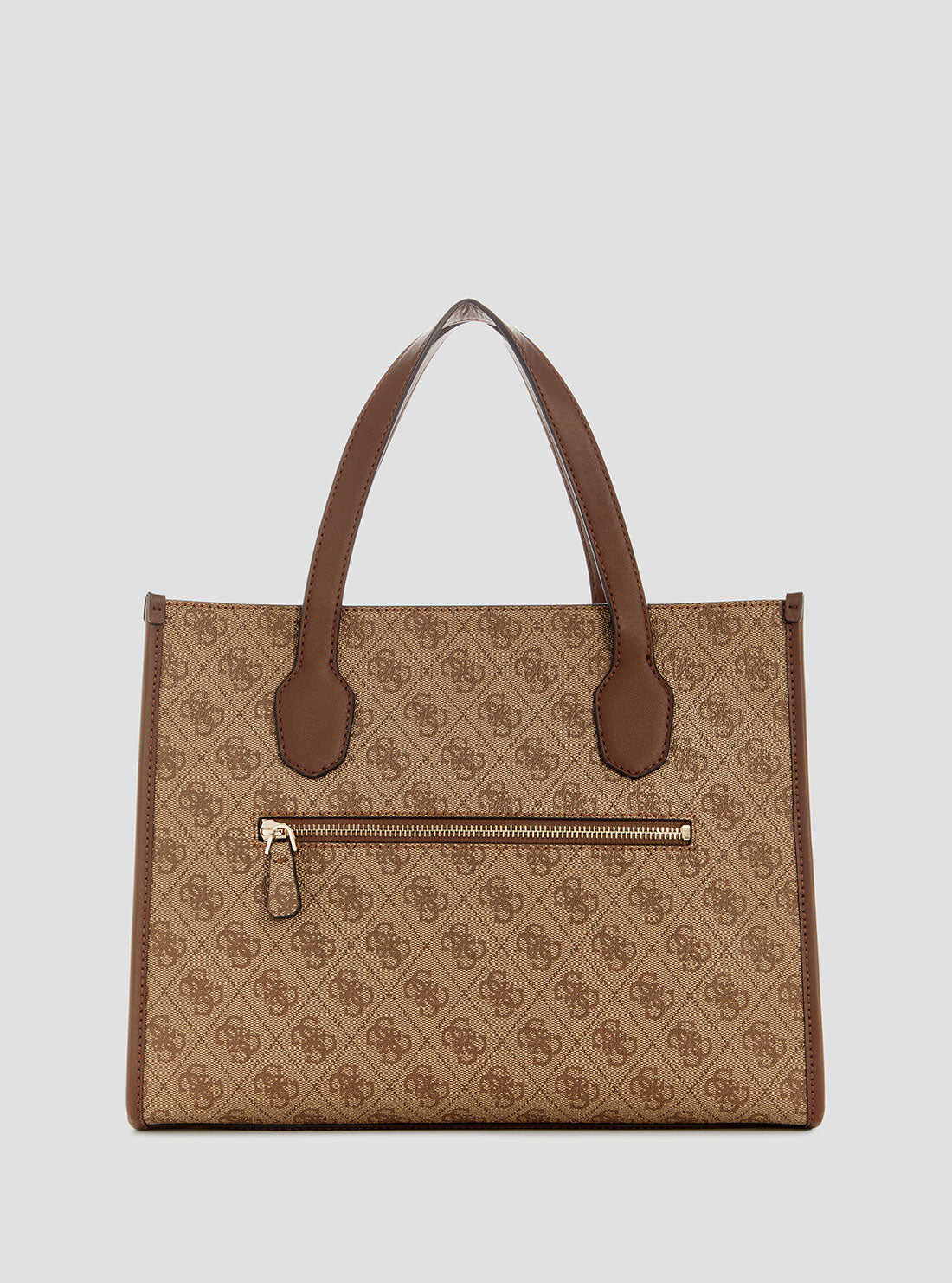 Brown Logo Izzy 2 Tote Bag