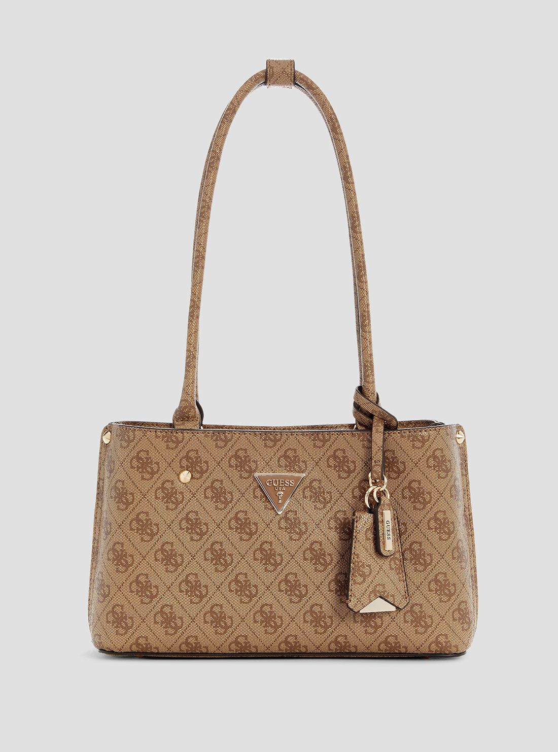 Brown Logo Meridian Satchel Bag