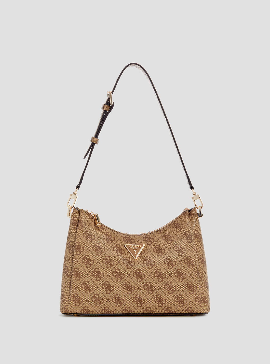 Brown Logo Meridian Shoulder Bag