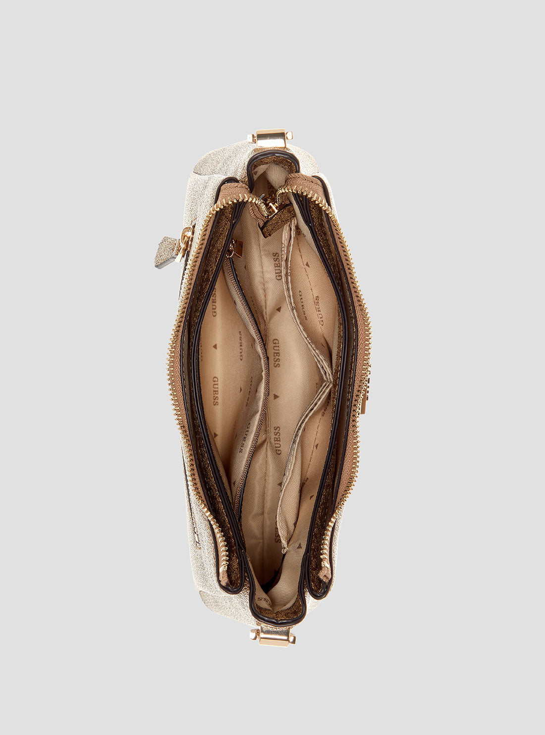 Brown Logo Meridian Shoulder Bag