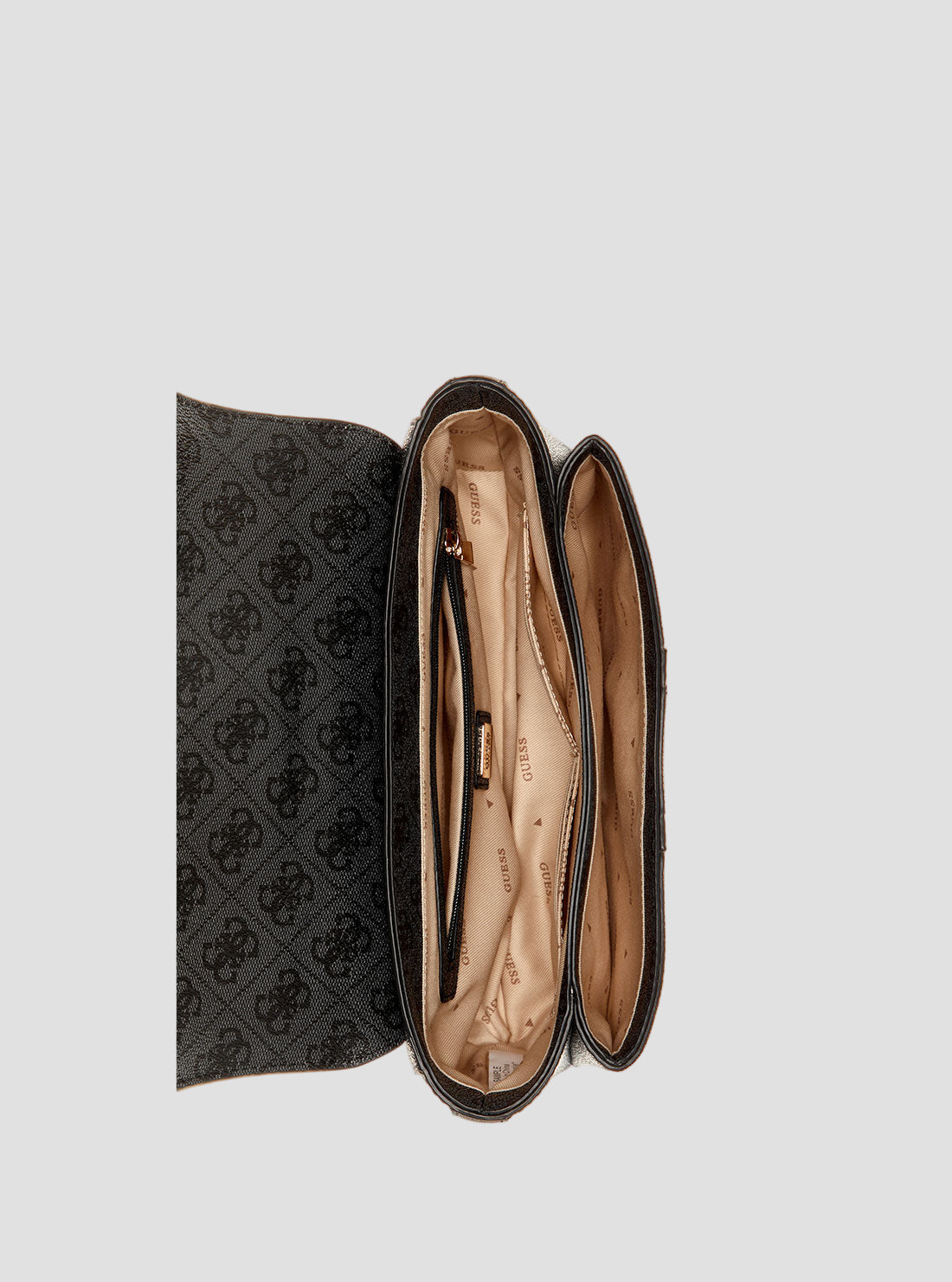 GUESS Black Logo Noreen Crossbody Bag inside view