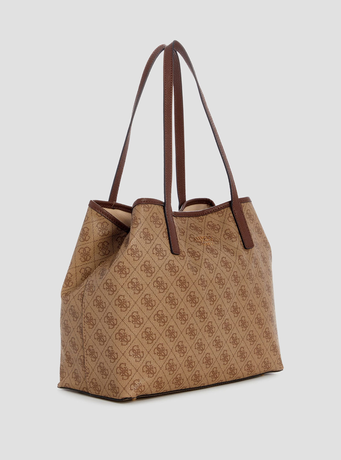 Light Brown Logo Vikky 2 in 1 Tote Bag