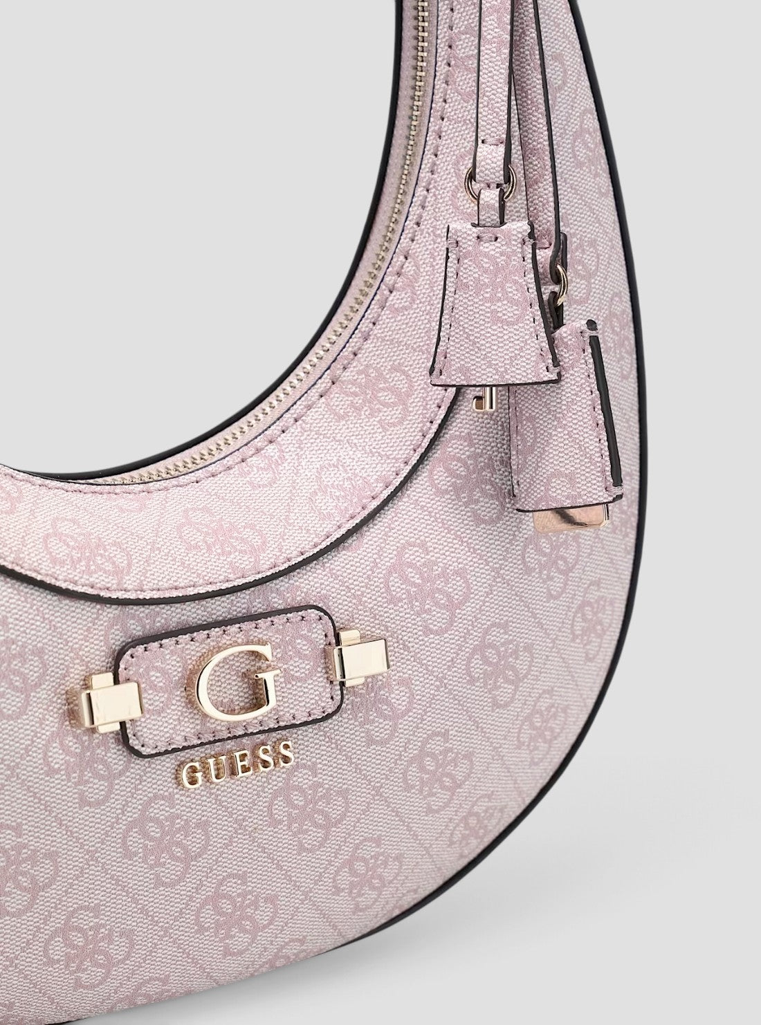 GUESS Womens Pink Logo Lindsey Hobo Bag SG9749010 Detail View