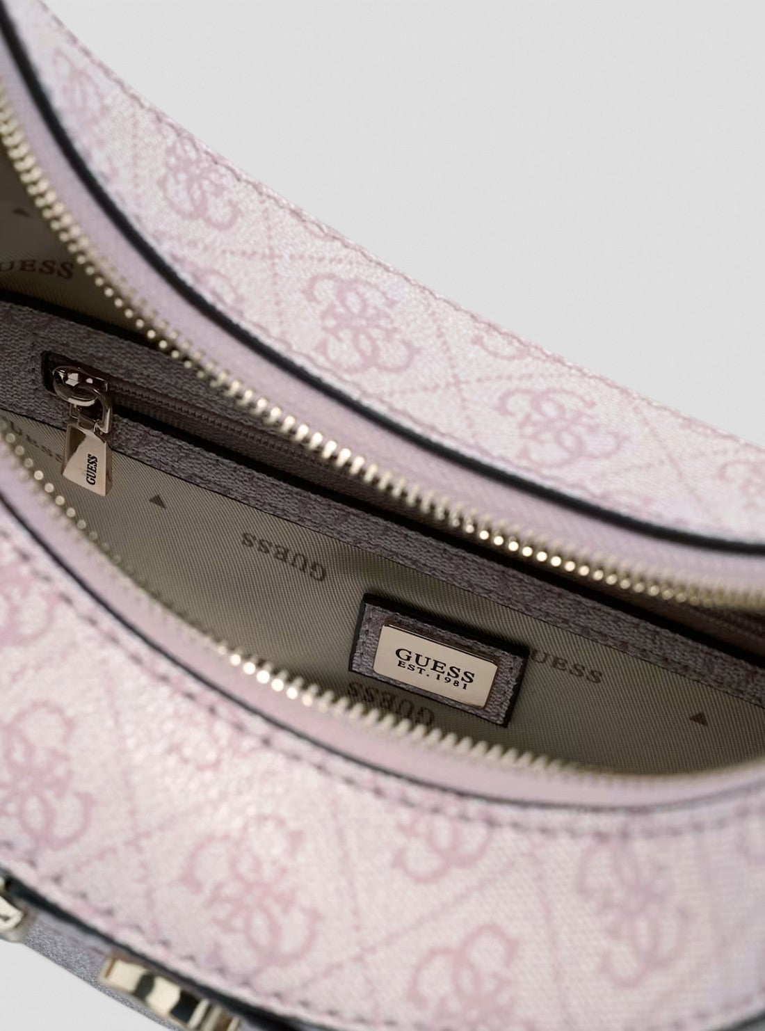 GUESS Womens Pink Logo Lindsey Hobo Bag SG9749010 Detail View2