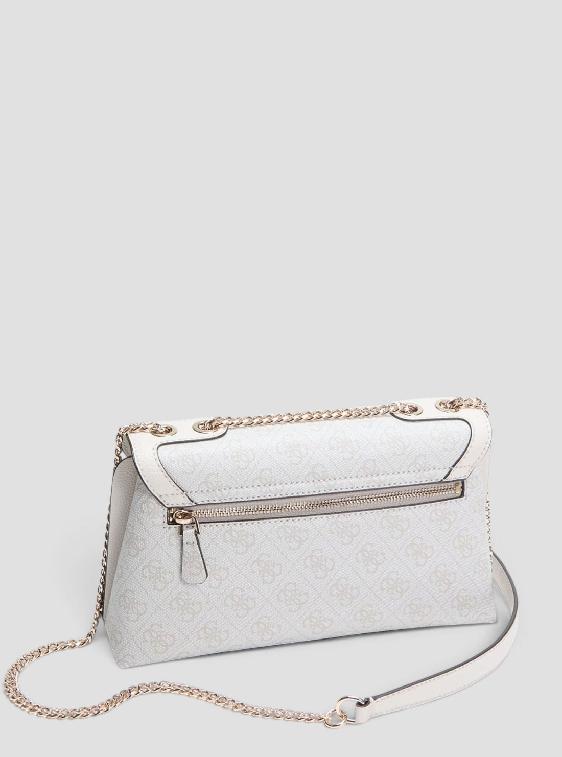 GUESS Womens Bone Logo Lindsey Convertible Crossbody Flap Bag SG974921 Back View