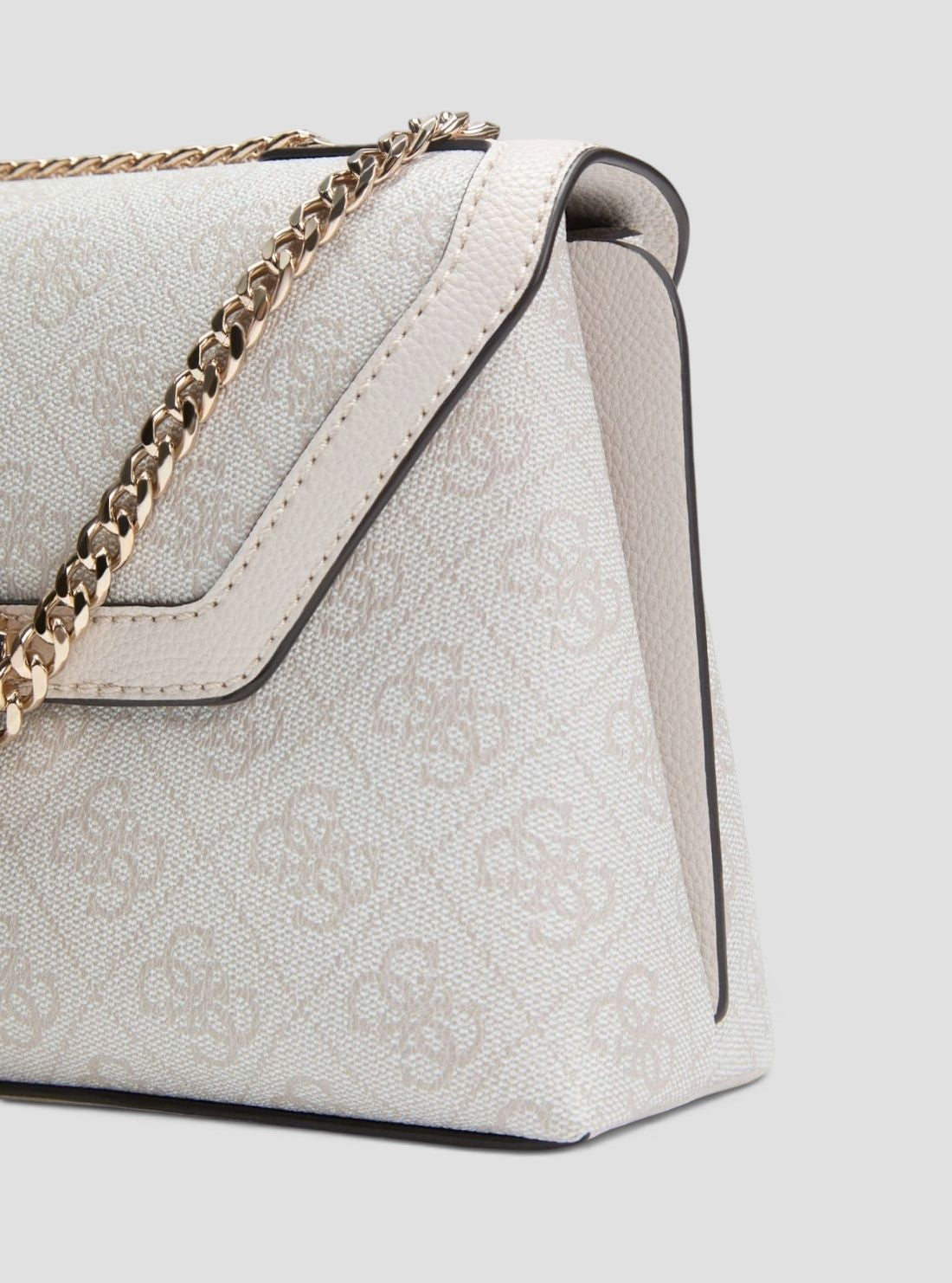 GUESS Womens Bone Logo Lindsey Convertible Crossbody Flap Bag SG974921 Detail View