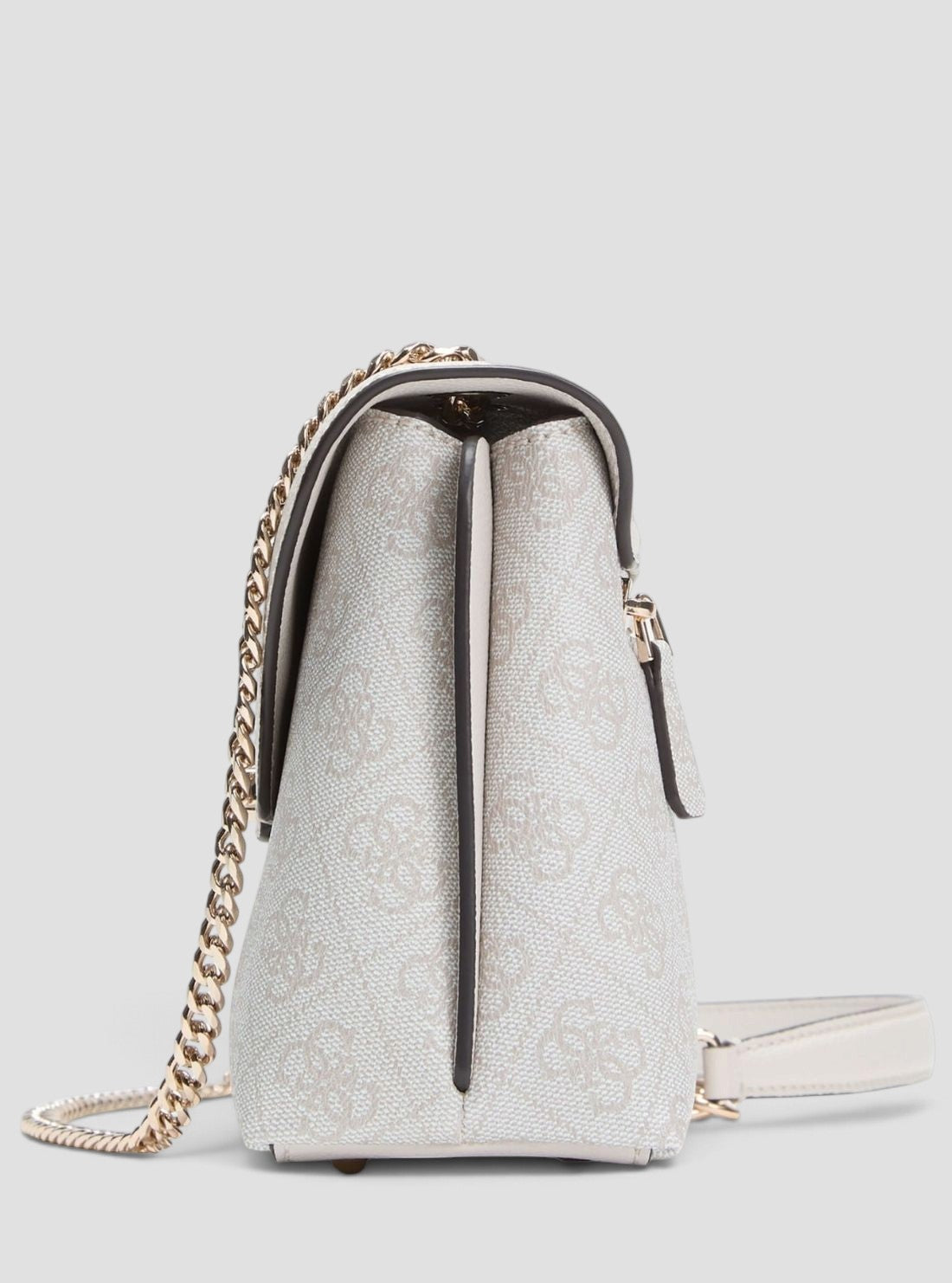 GUESS Womens Bone Logo Lindsey Convertible Crossbody Flap Bag SG974921 Side View