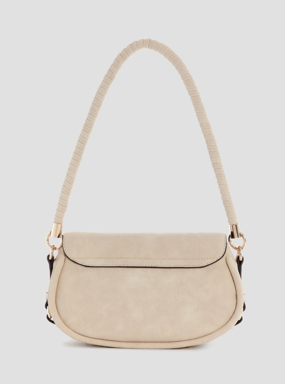 GUESS Womens Beige Danya Flap Shoulder Bag SG991819 Back View