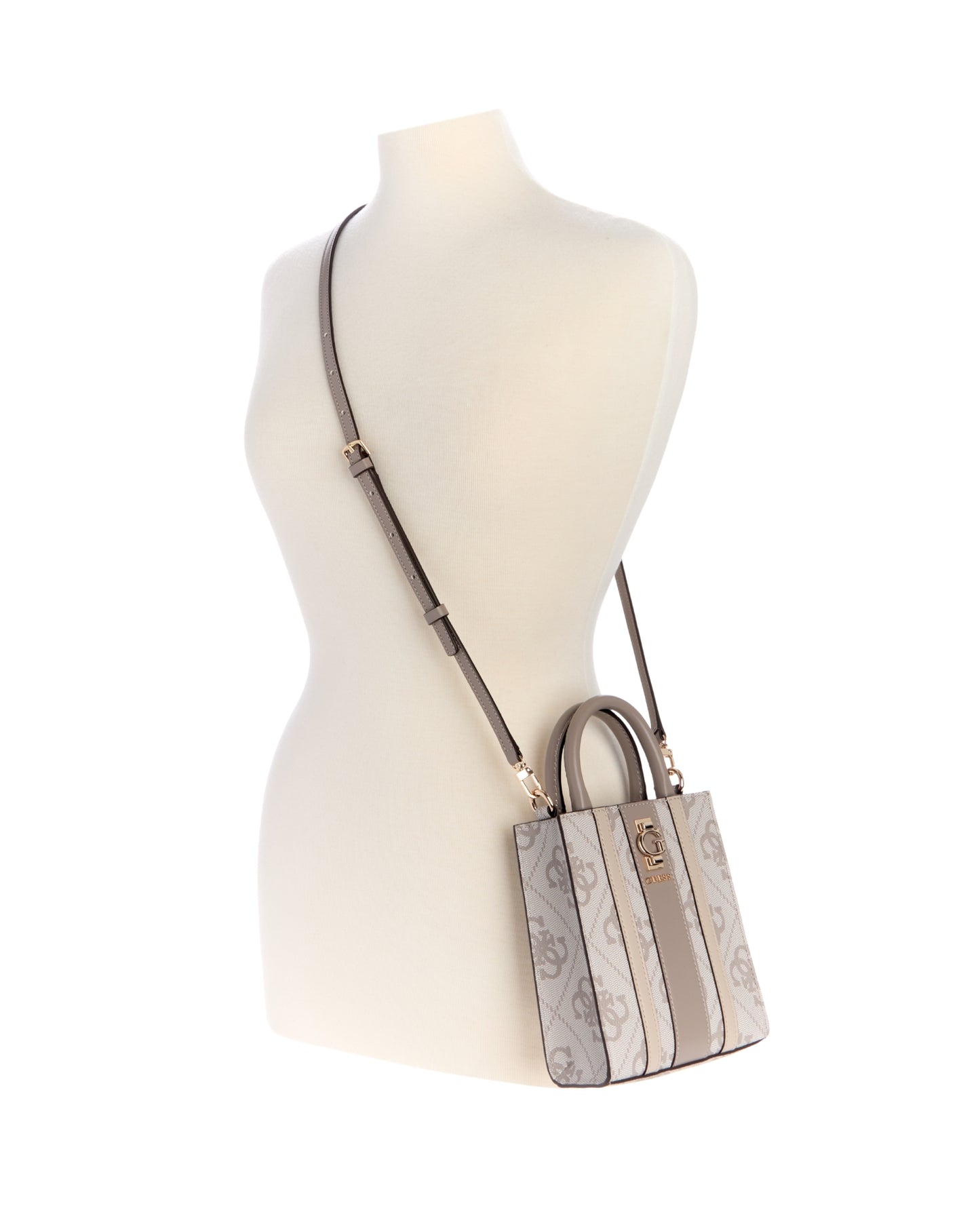 Brown Logo Erenia Mini Tote Bag