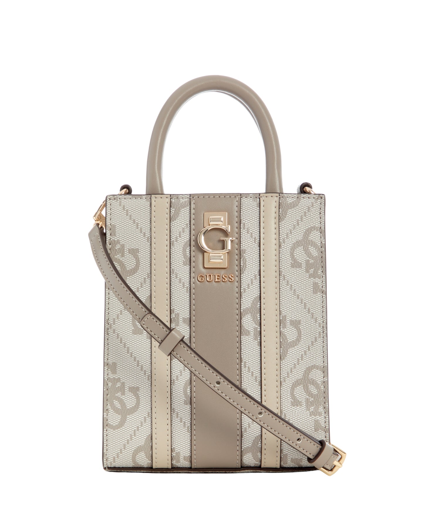 Brown Logo Erenia Mini Tote Bag