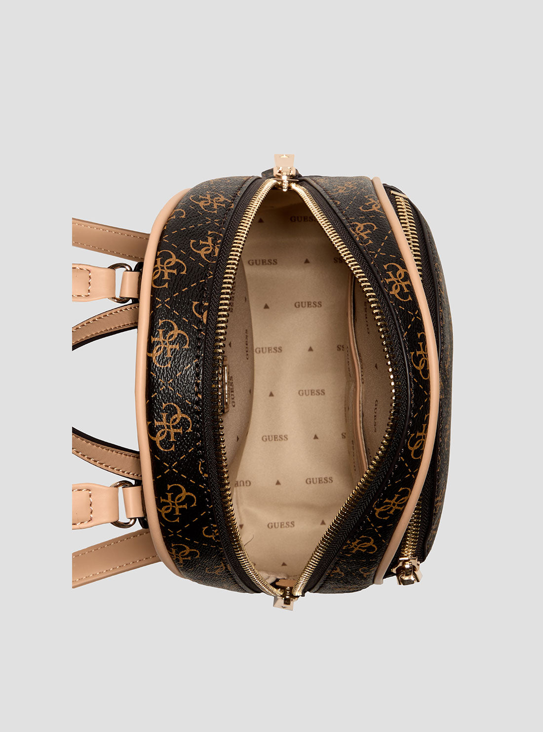 Brown Logo Manhattan Backpack