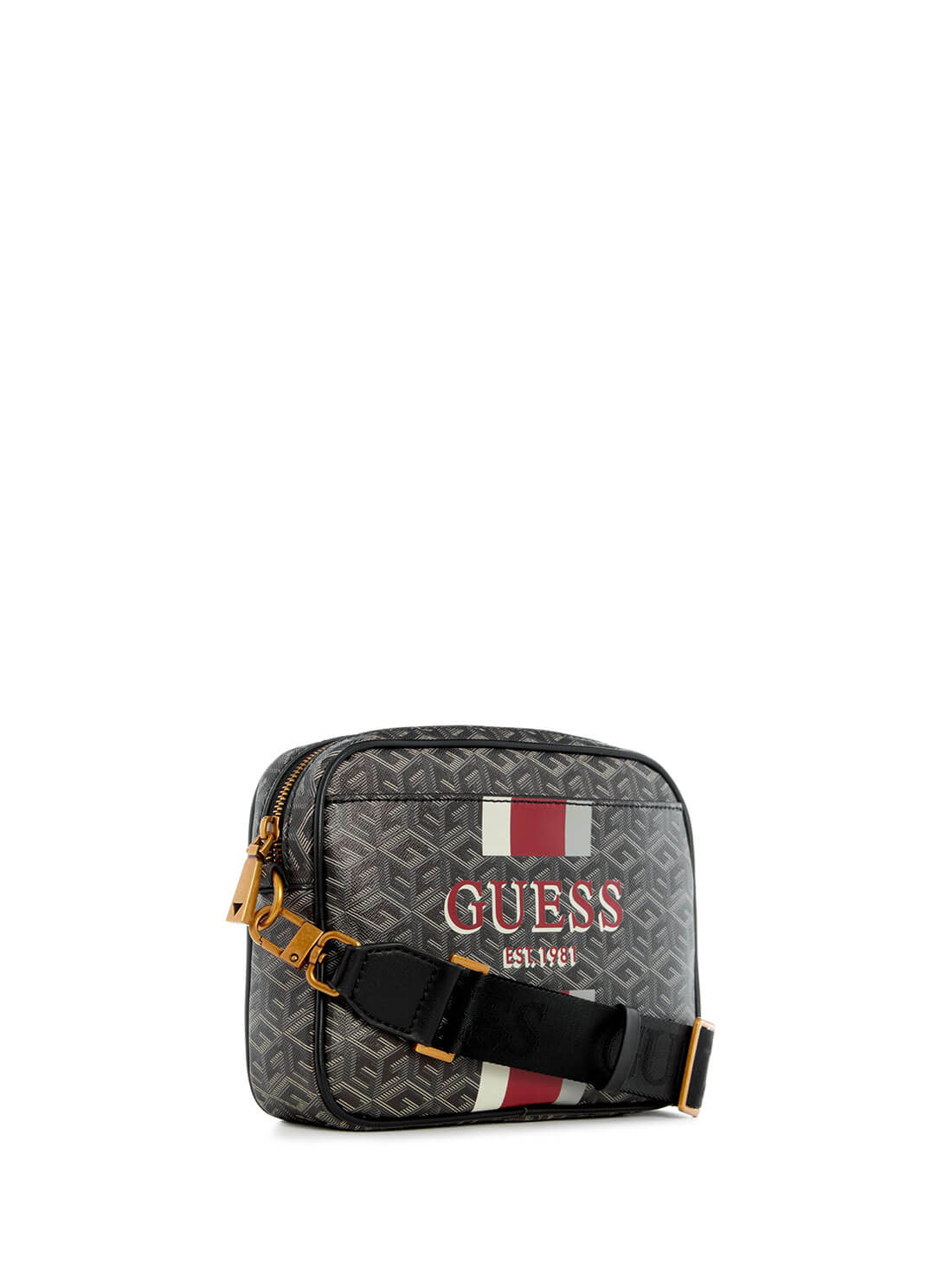 Charcoal Grey Vikky Crossbody Camera Bag | GUESS Women's Handbags | side view