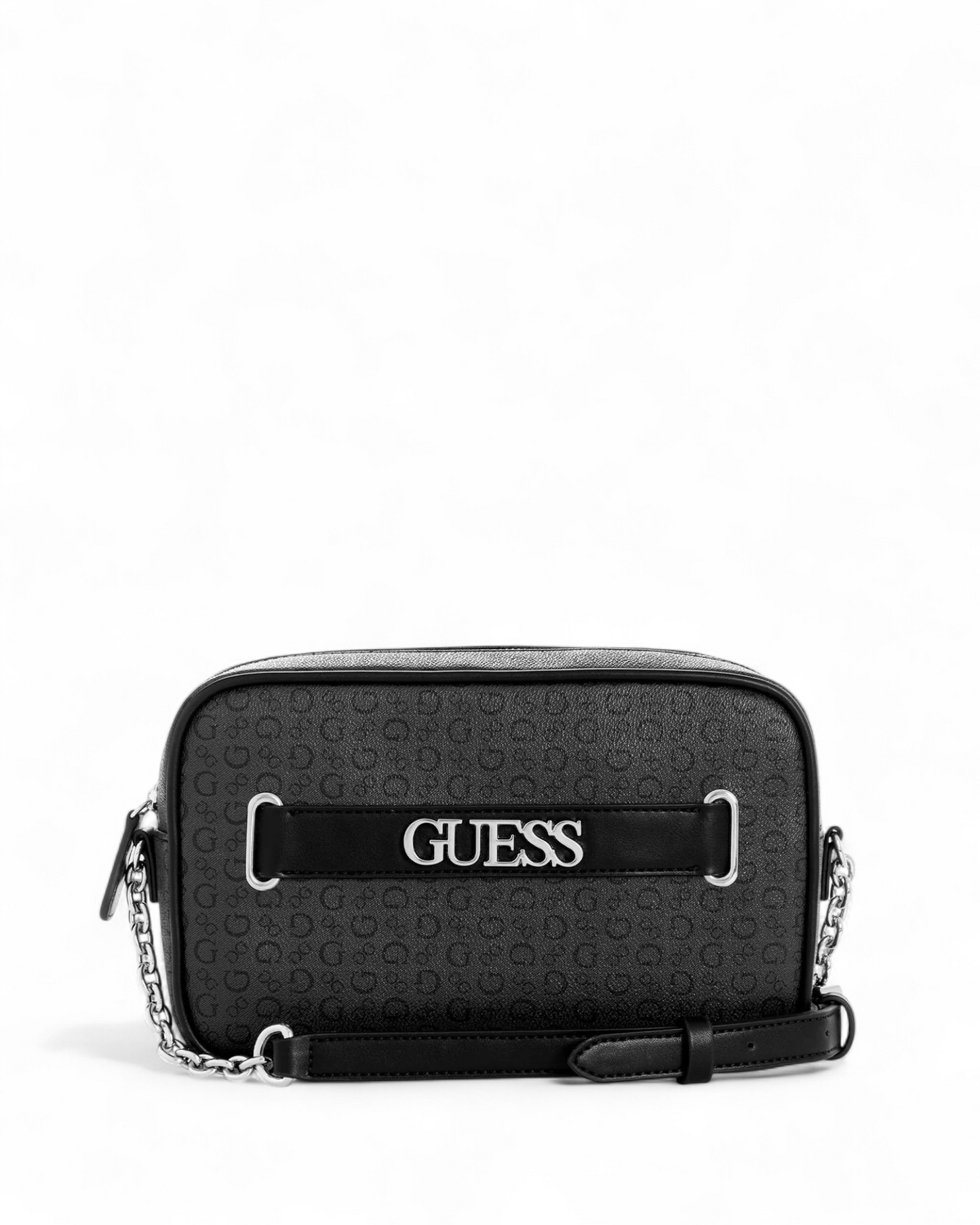 Black Logo Creswell Crossbody Top Zip