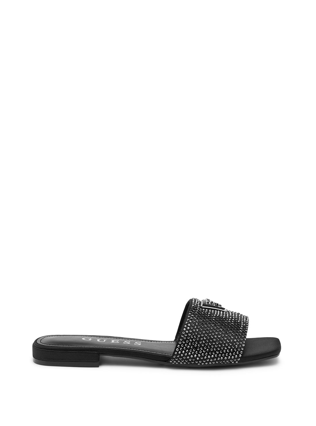 GUESS Black Tamedi Slide Sandals side view
