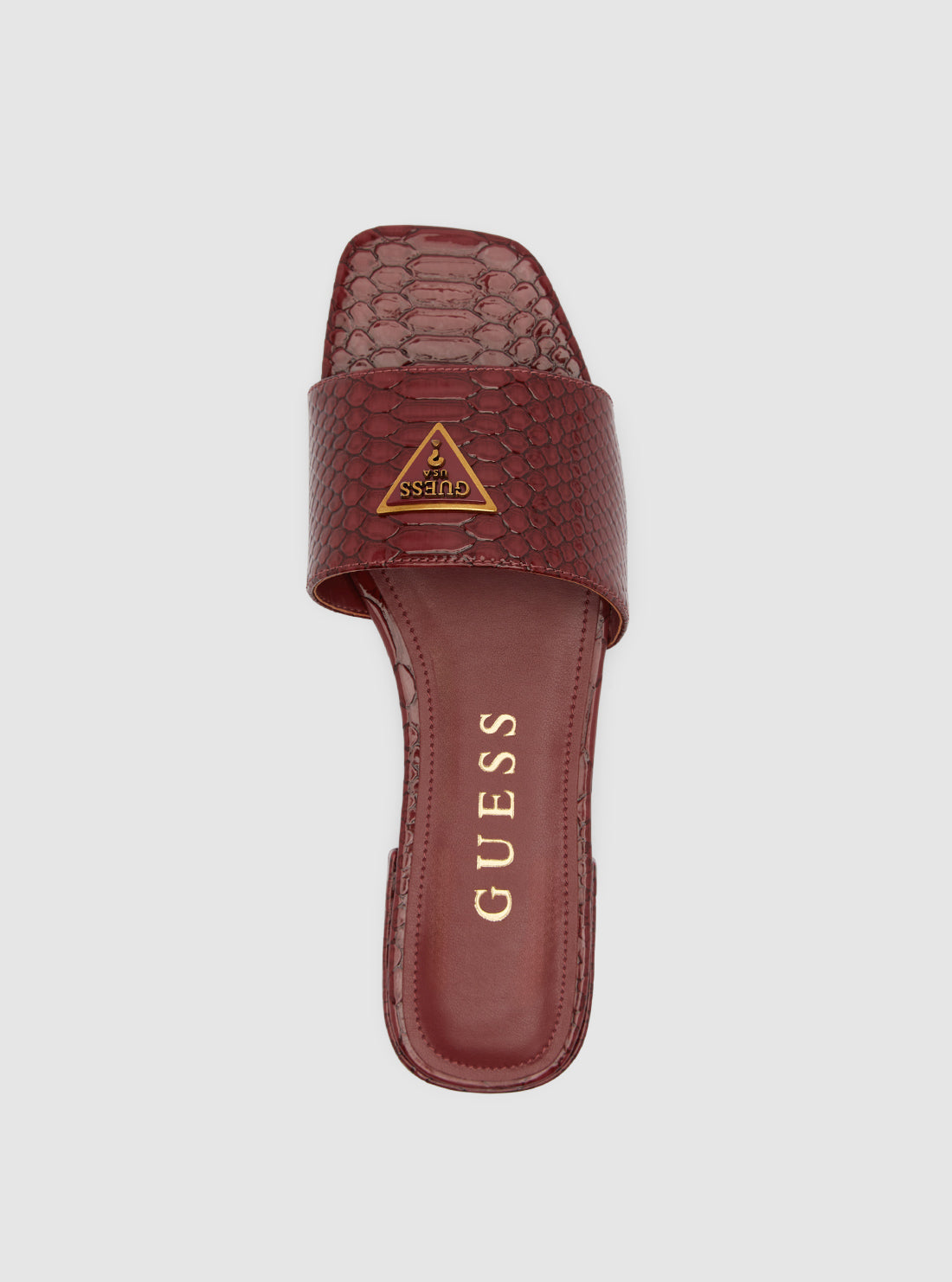 Dark Red Tamsea Slide Sandal