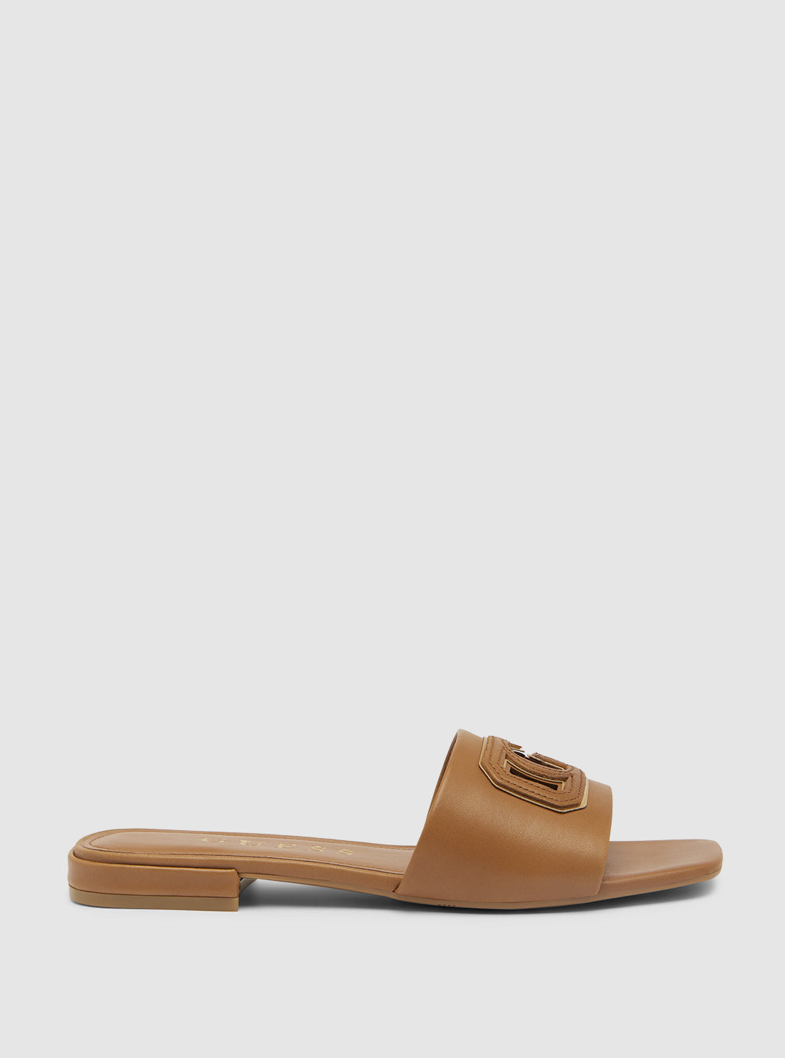 GUESS Womens Footwear Brown Tarisha Slide Sandals TARISHA2 Side View