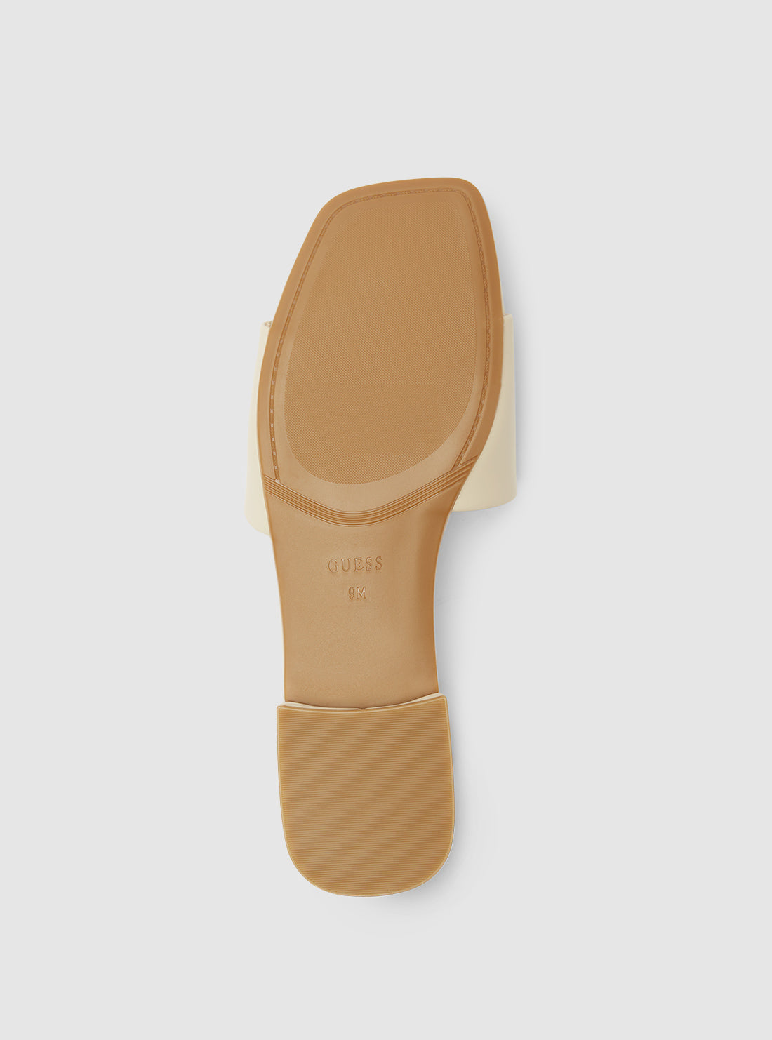 GUESS Womens Footwear Beige Tarisha Slide Sandals TARISHA2 Bottom View