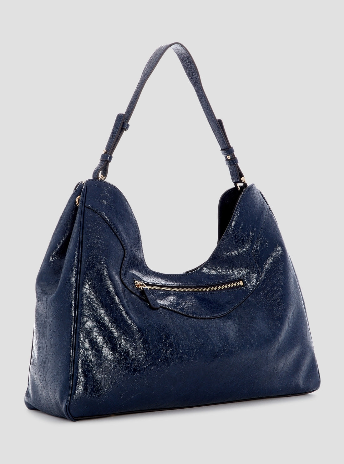 GUESS Womens Midnight Blue Antonia Large Hobo Bag TG218302 Back Side view