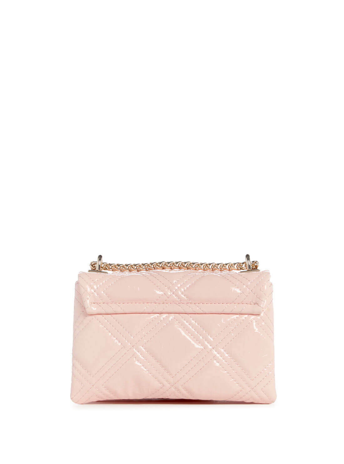 GUESS Pink Deesa Mini Crossbody Bag front view back view