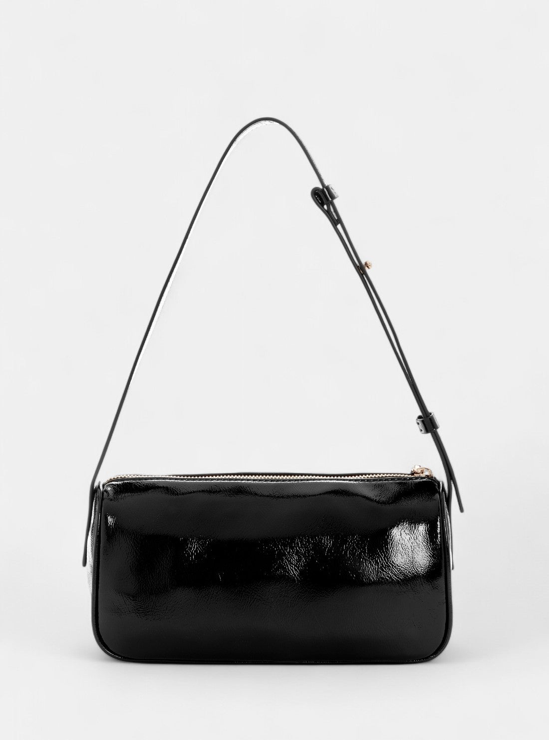 GUESS Womens Black Waldena Small Top Zip Shoulder Bag TG964617 Back View