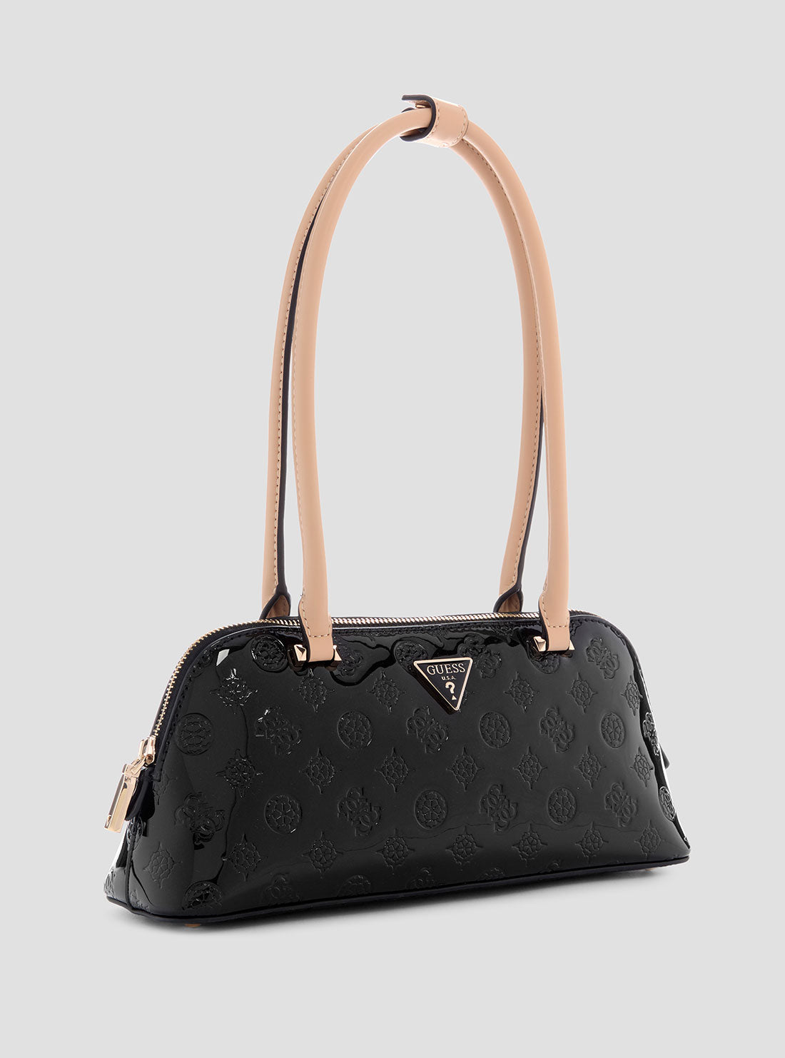 Black Logo Arnela Shoulder Satchel Bag
