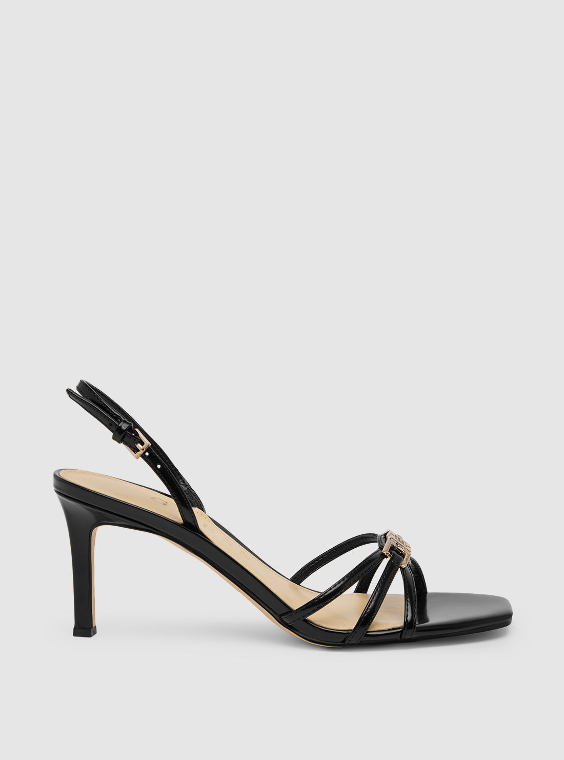 GUESS Womens Black Twilla Stiletto Heels TWILLA Side View