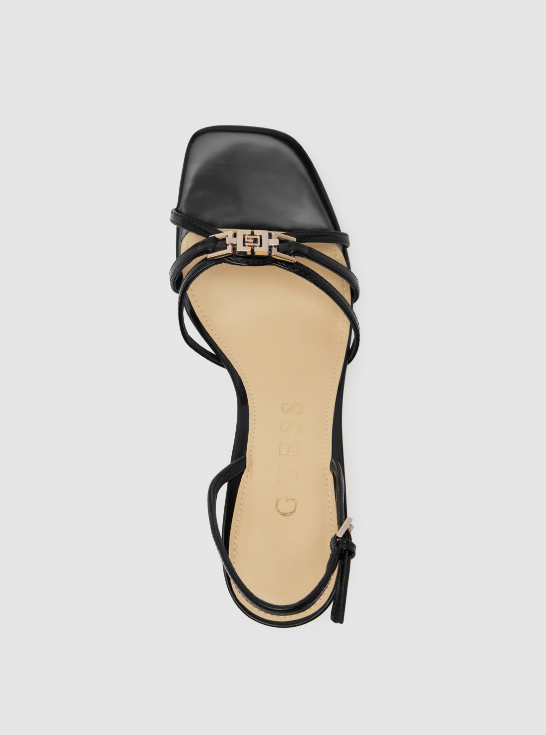 GUESS Womens Black Twilla Stiletto Heels TWILLA Top View