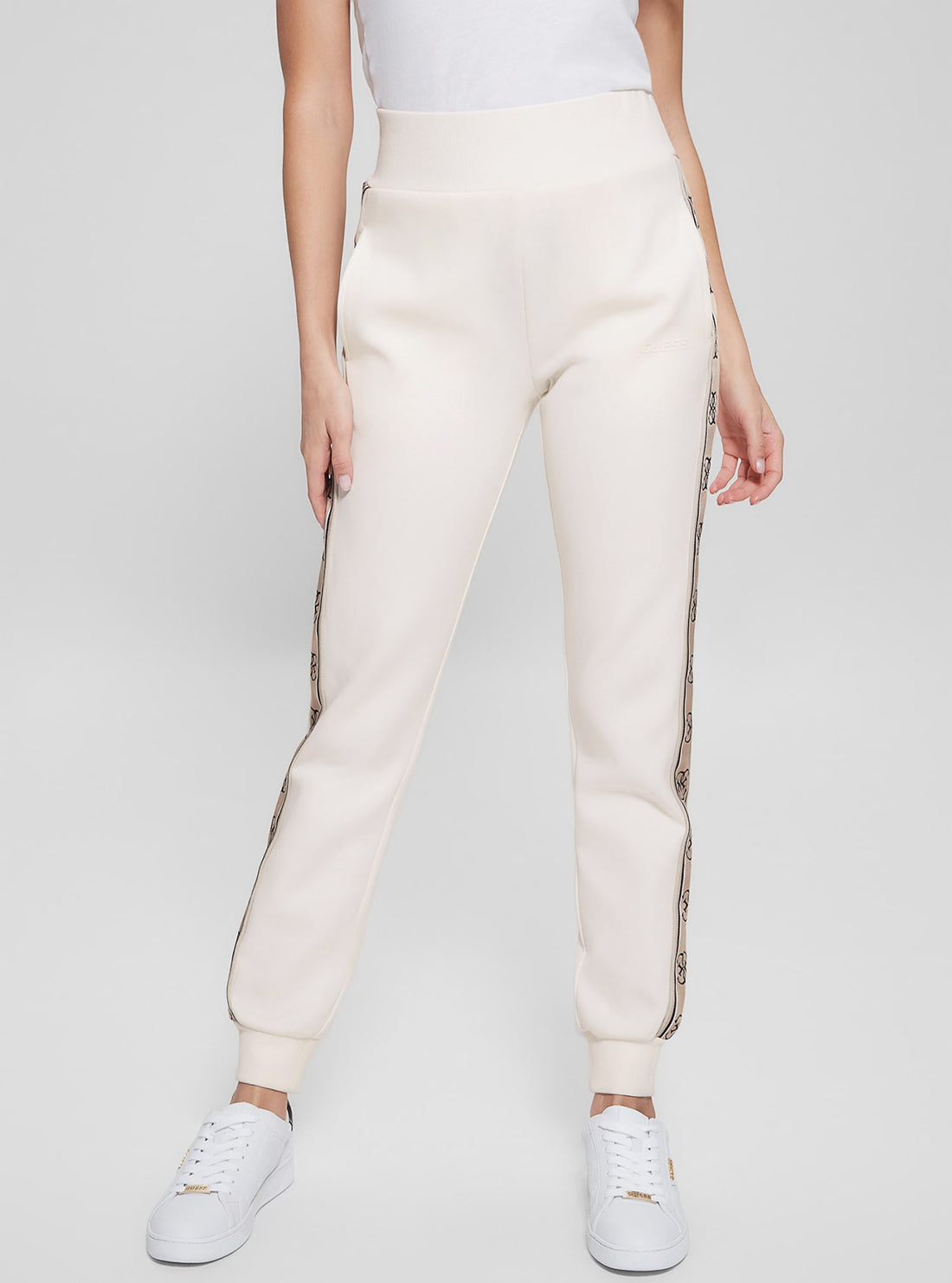 White Logo Britney Track Pants