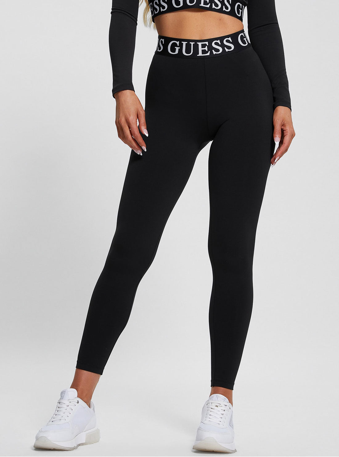 GUESS Black Kiran Leggings front view