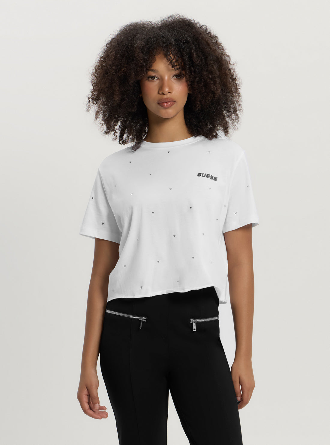 White Skylar Crop T-Shirt