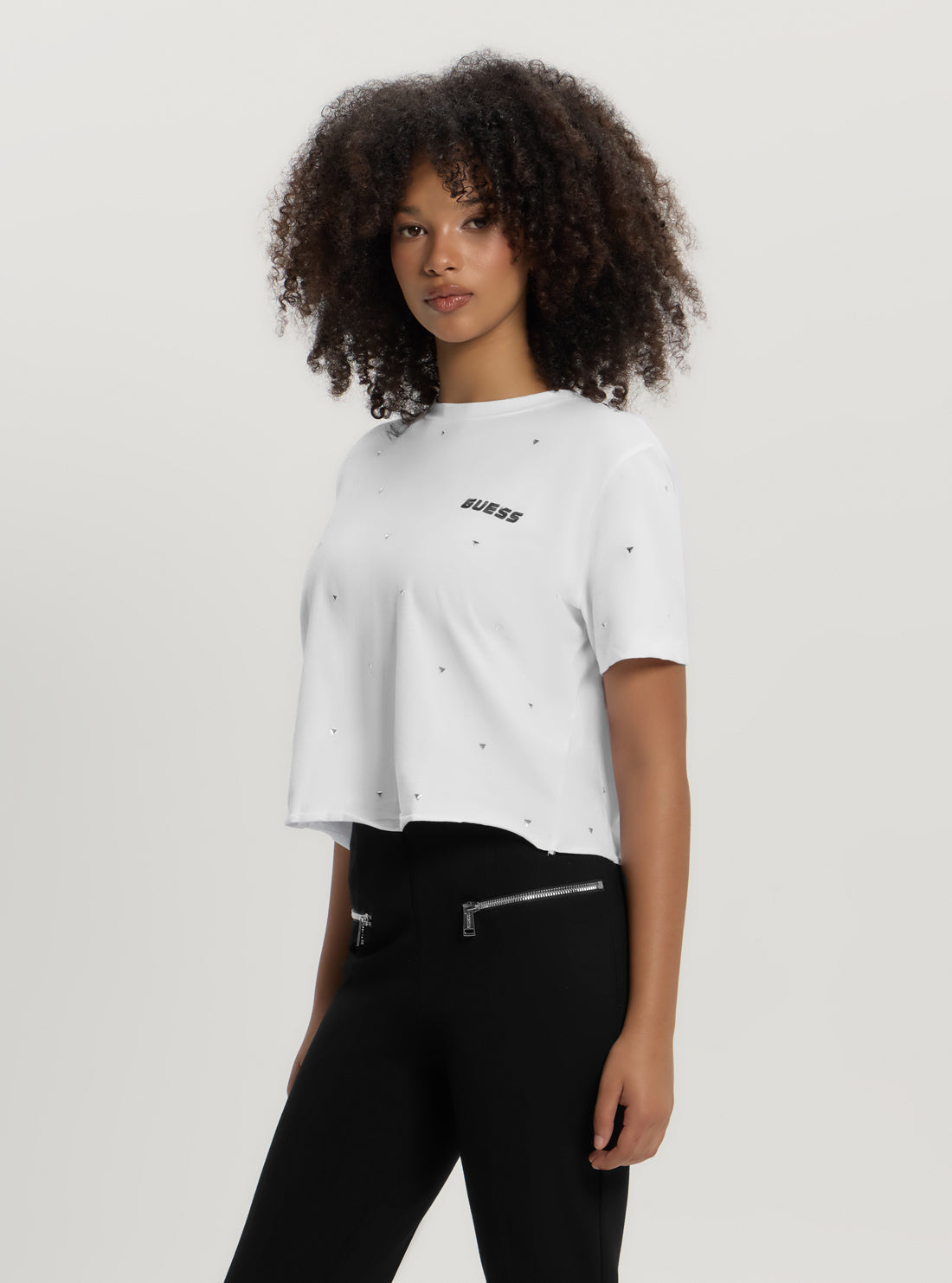 White Skylar Crop T-Shirt