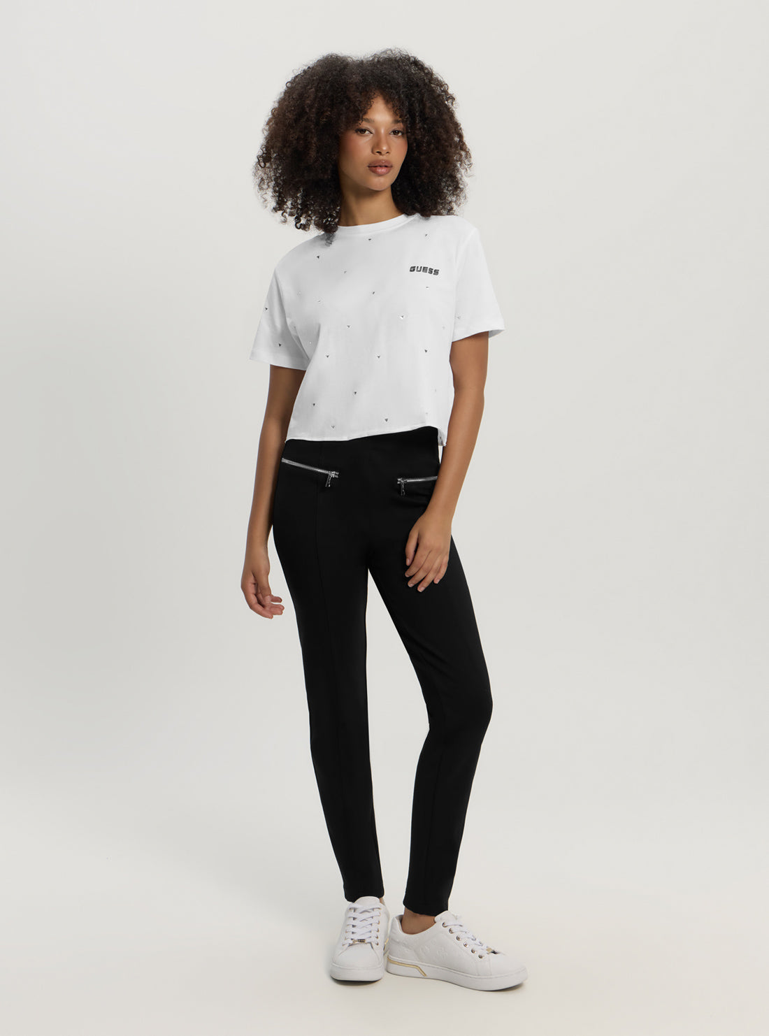White Skylar Crop T-Shirt