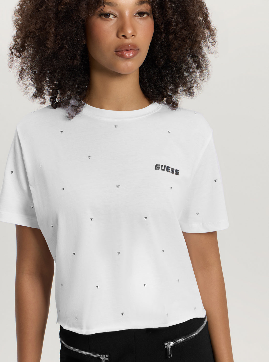 White Skylar Crop T-Shirt