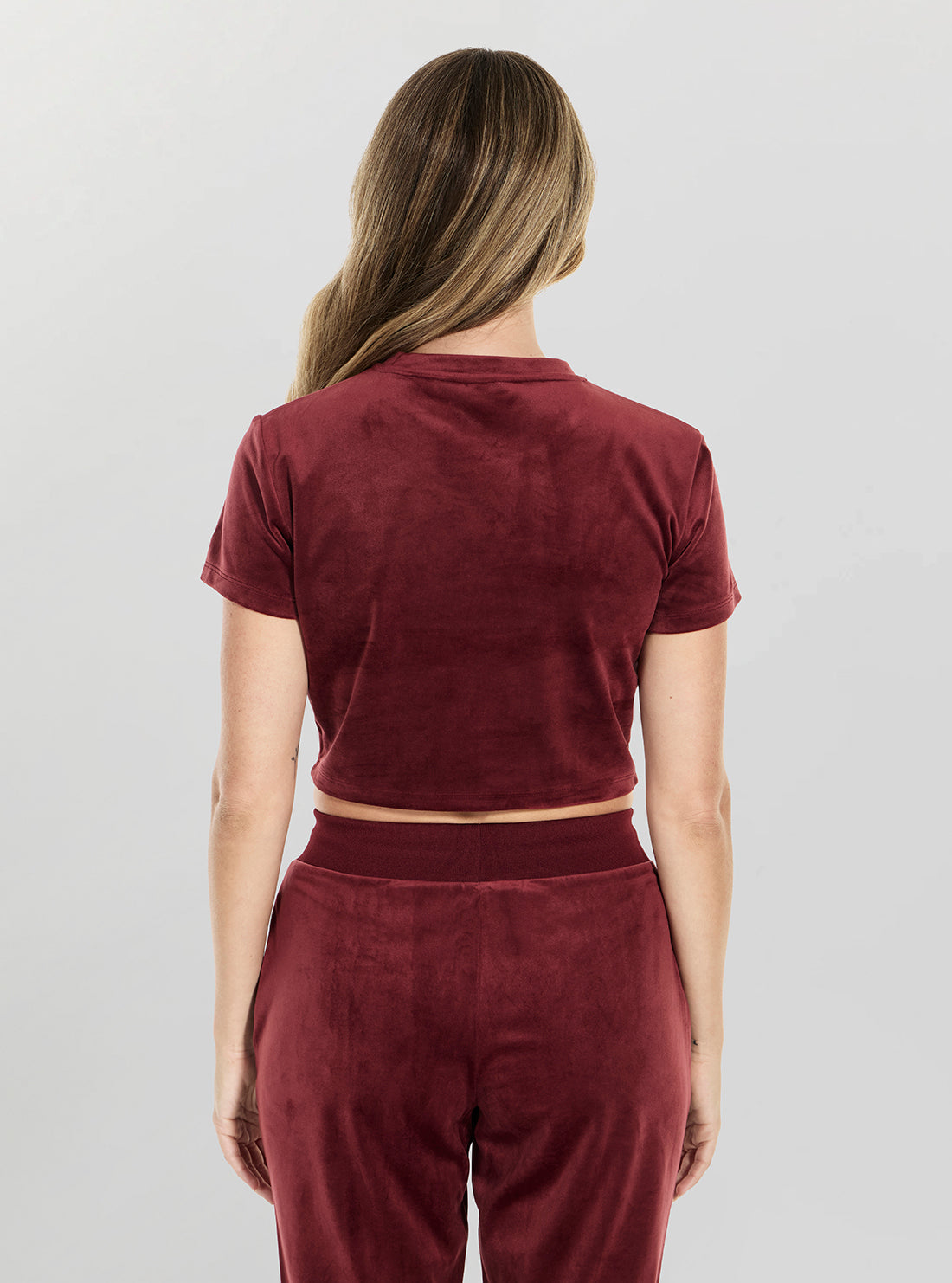 GUESS Womens Eco Red Couture Active T-Shirt V5BI07K8FQ4 Back View