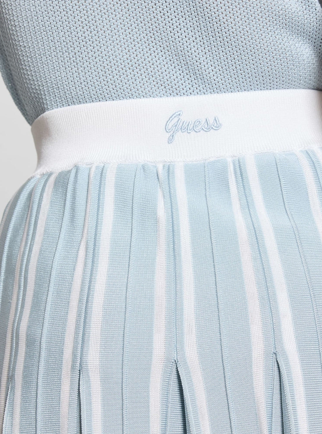 GUESS Women Blue Sweater Active Mini Skirt V5GP00Z3D60 Detail View