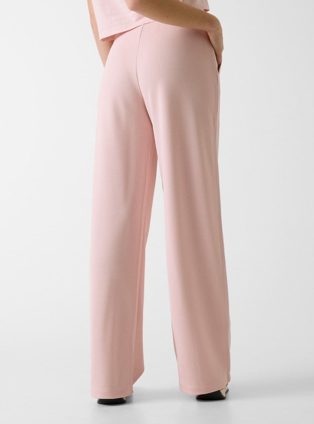 GUESS Womens Pink Sarah Piqué Active Pants V6GB03K2918 Back View