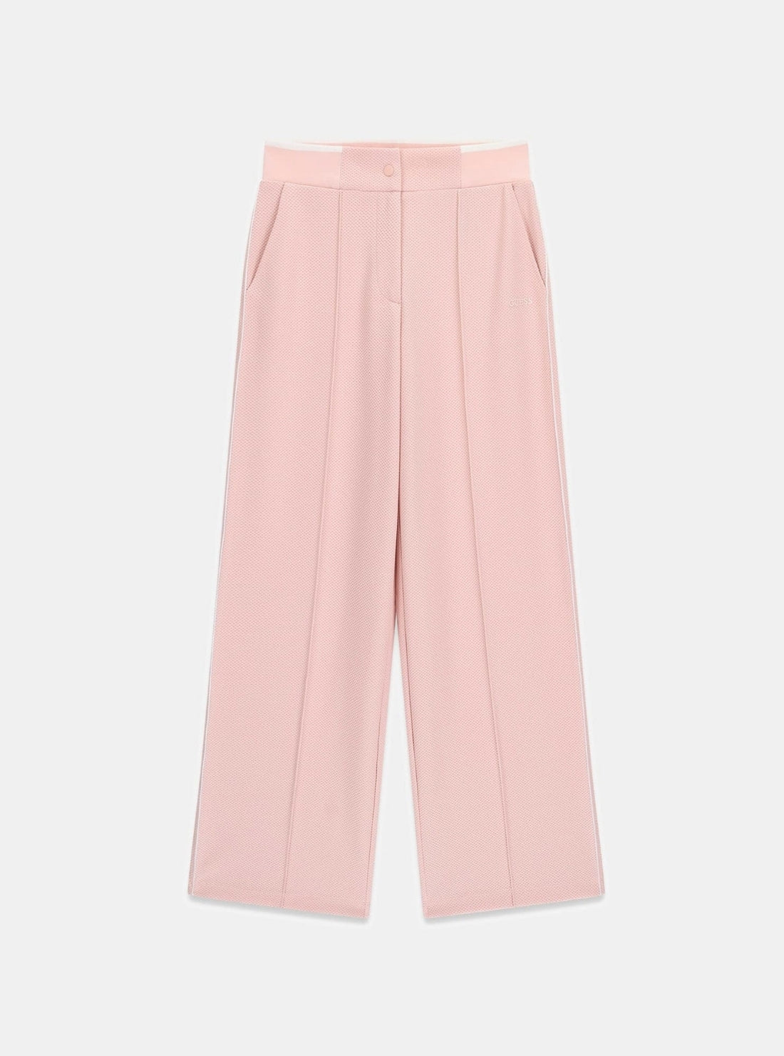 GUESS Womens Pink Sarah Piqué Active Pants V6GB03K2918 Flatlay