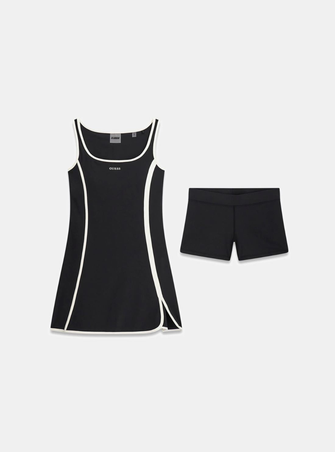 GUESS Womens Black Sarah Tennis Active Dress V6GK06K2997 Flatlay