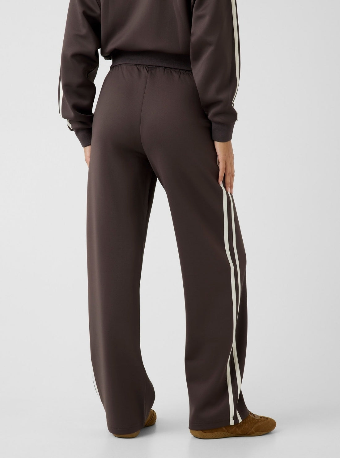 GUESS Womens Brown Hoshi Straight Active Pants V6YB08K4286 Back View