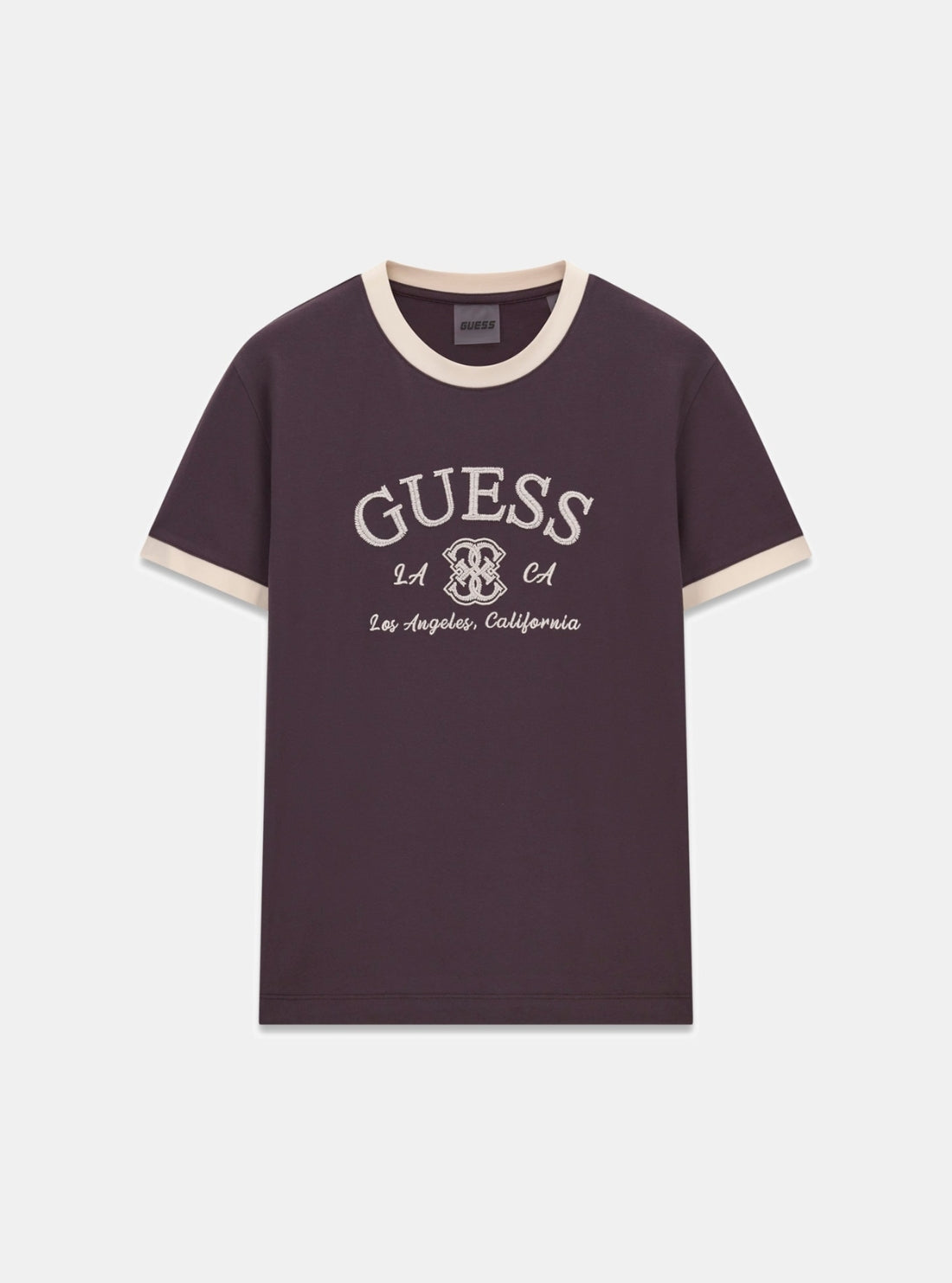 GUESS Womens Brown Hoshi Active T-Shirt V6YI18K4320 Flatlay
