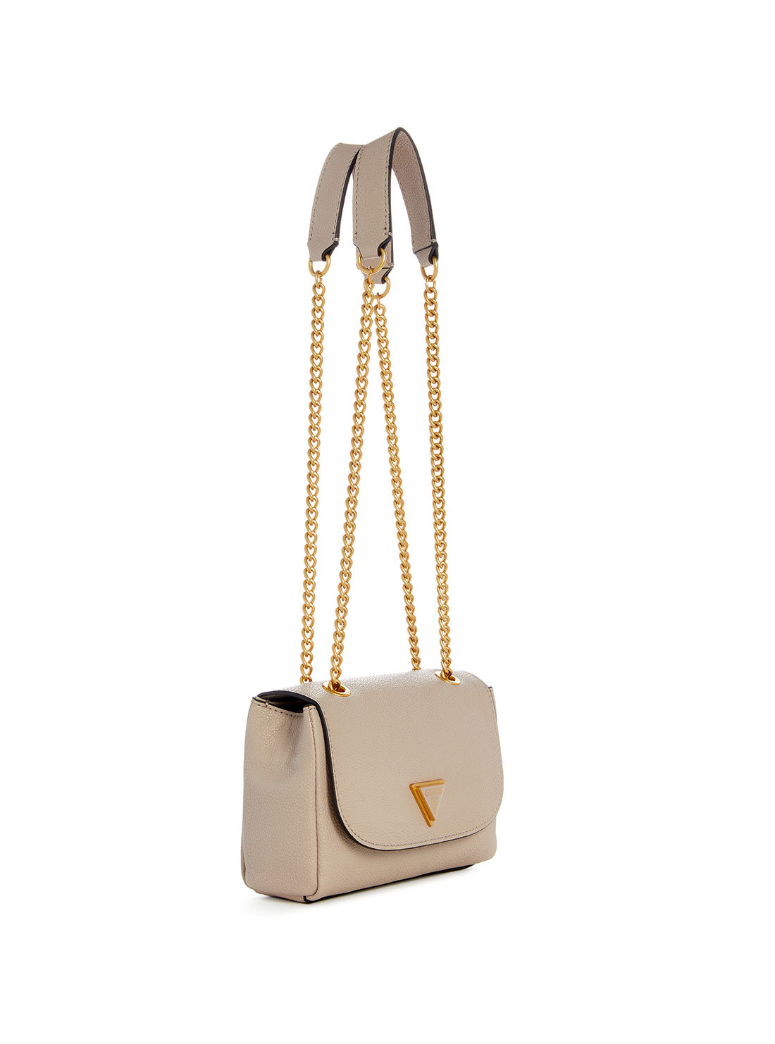 GUESS Beige Cosette Mini Crossbody Flap Bag side view
