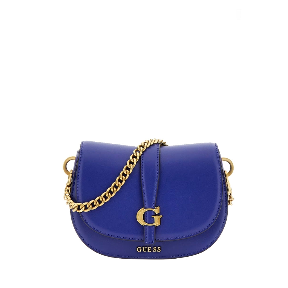 Blue Kuba Mini Crossbody Flap Bag